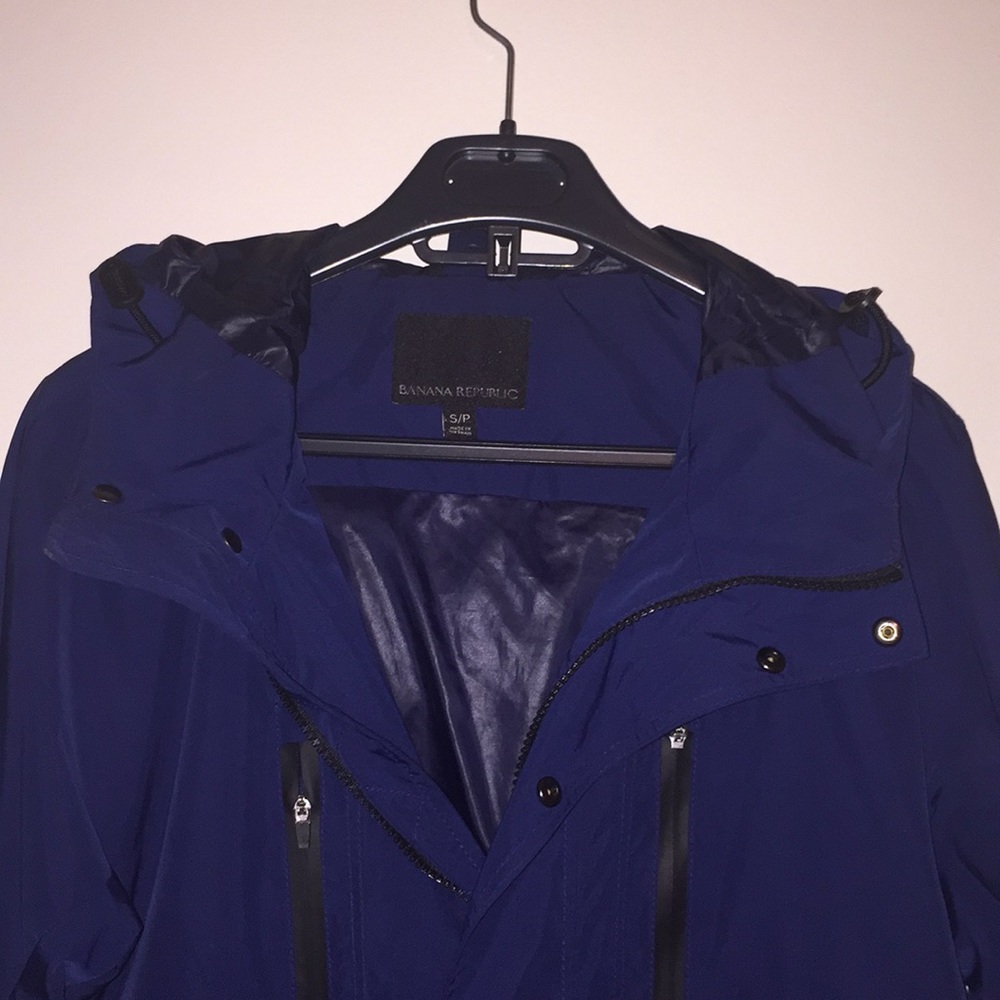 Banana Republic Navy Blue hooded jacket